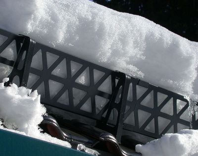 Schneefangsystem und Dachrinnen